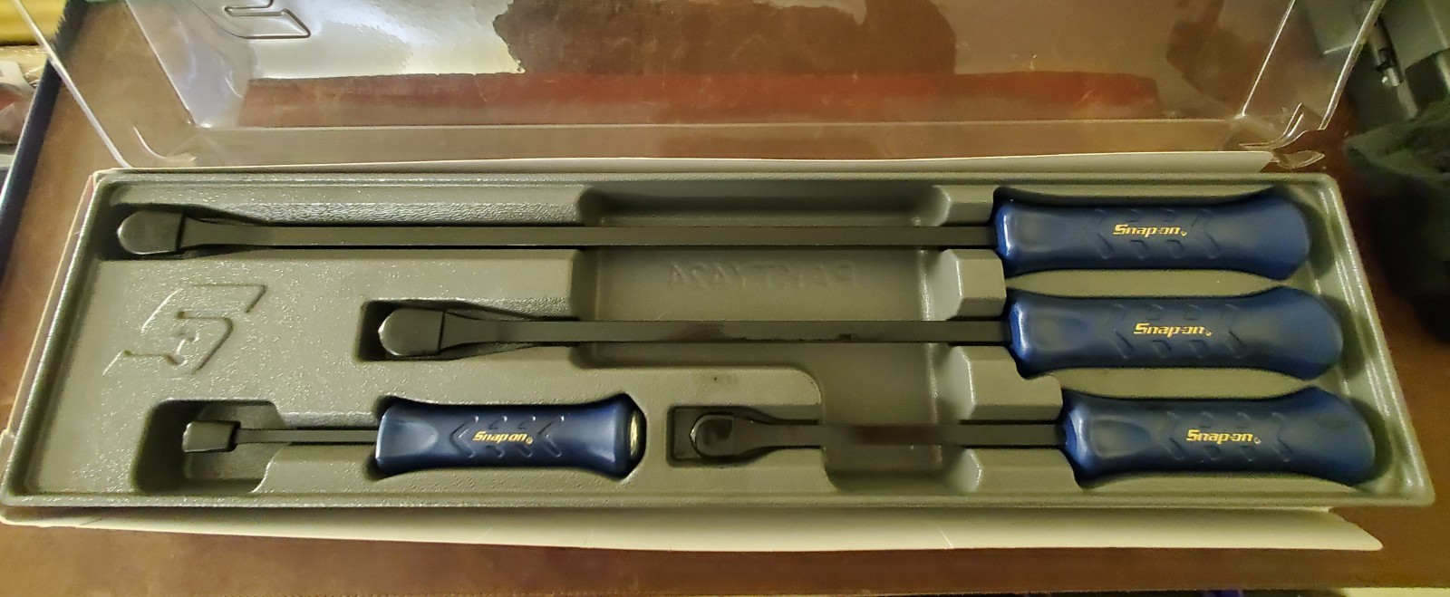 Snap-on 4Pc Metallic Blue Striking Prybar Set SPBS704AMB