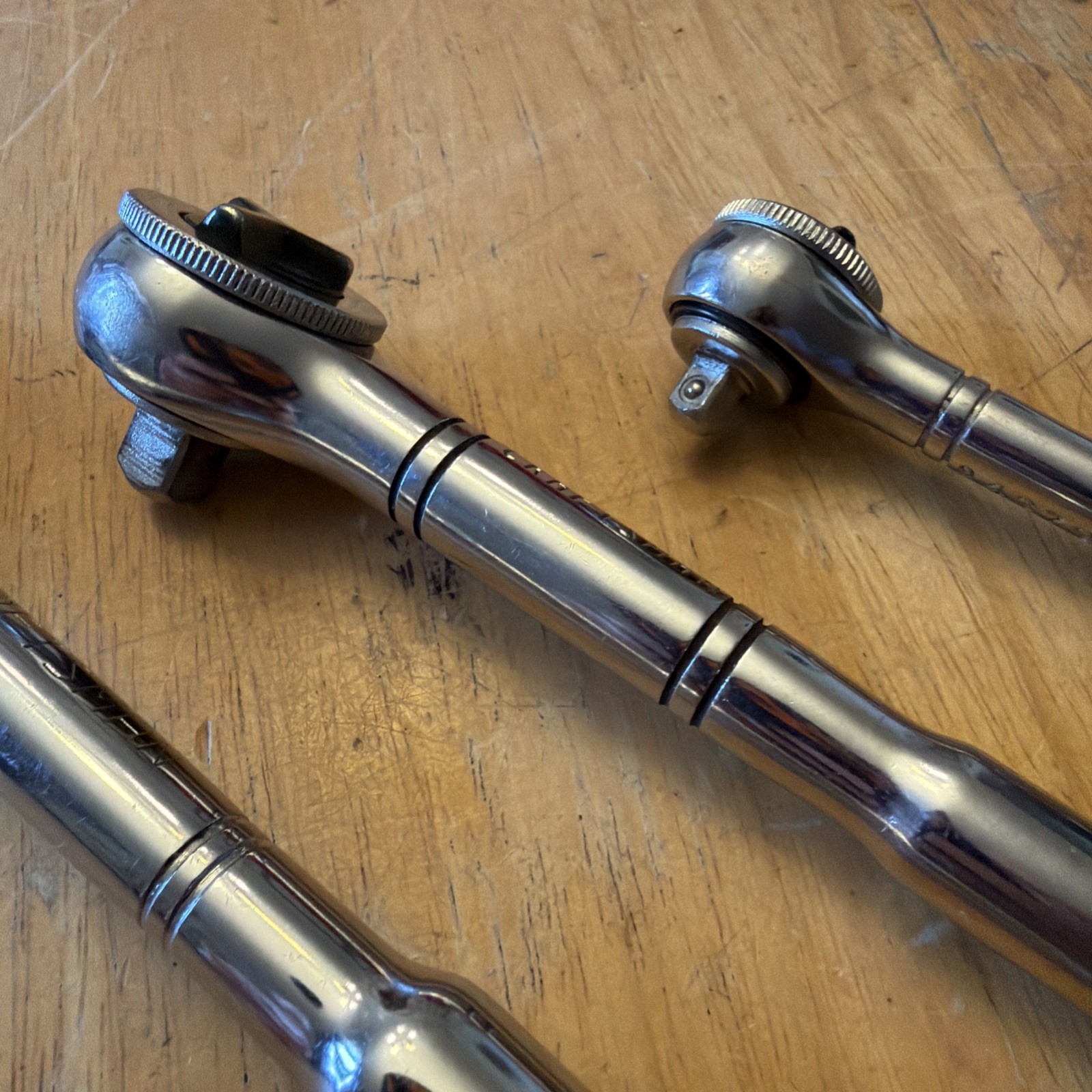Craftsman 3 ratchet set Drive Thumb Wheel Tri-Wing Ratchets 943795-97 USA Used.