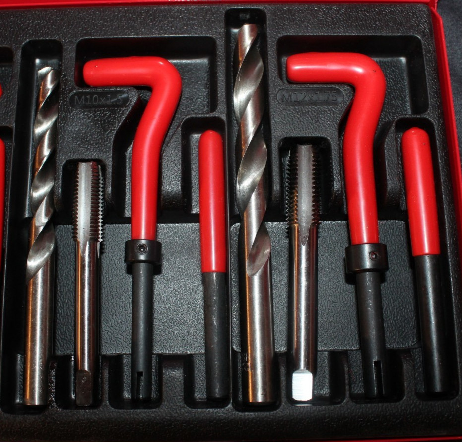 SEDY Helicoil Thread Repair Kit Metric Rethread Tool M5 M6 M8 M10 M12 AO4079122