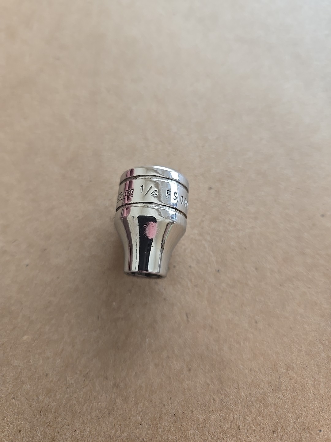 Snap On 3/8″ Drive 1/4″ 6PT SAE Shallow Chrome Socket FS081