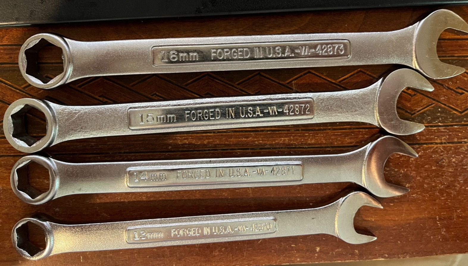 Craftsman USA VA 13-pc Metric 6-Point Combination Wrench Set 7-19mm RARE!