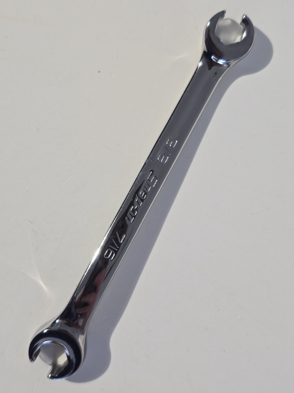 NEW Snap-On Tools USA 3/8″ 7/16″ SAE Double Flare Nut 6pt Line Wrench RXFS1214B