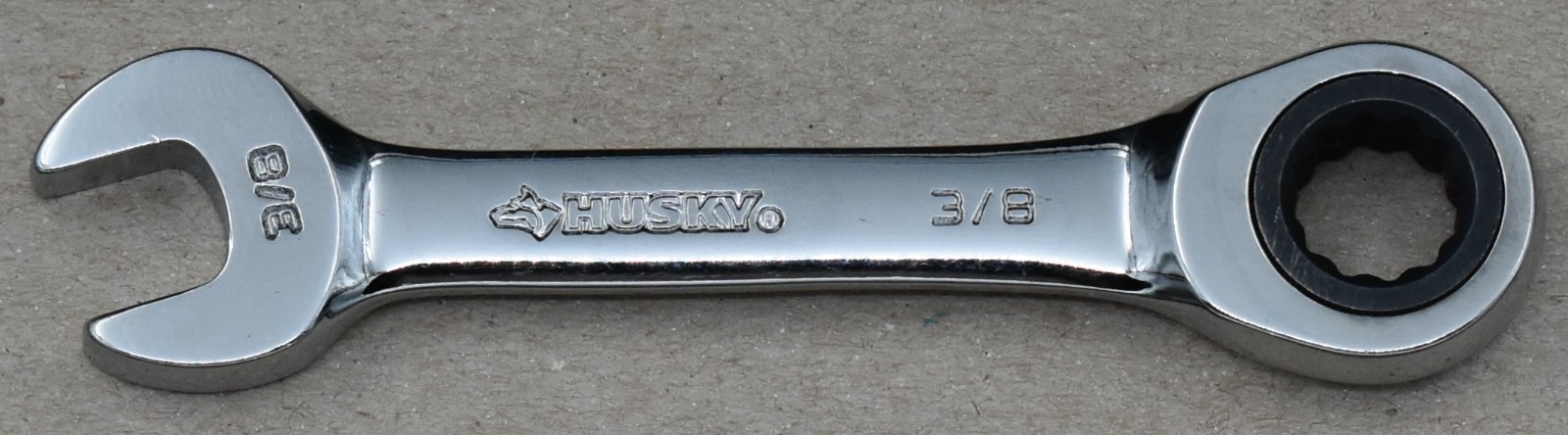 HUSKY TOOLS -Q-, 3/8″ SAE, 12-POINT, OPEN/BOX END RATCHETING WRENCH