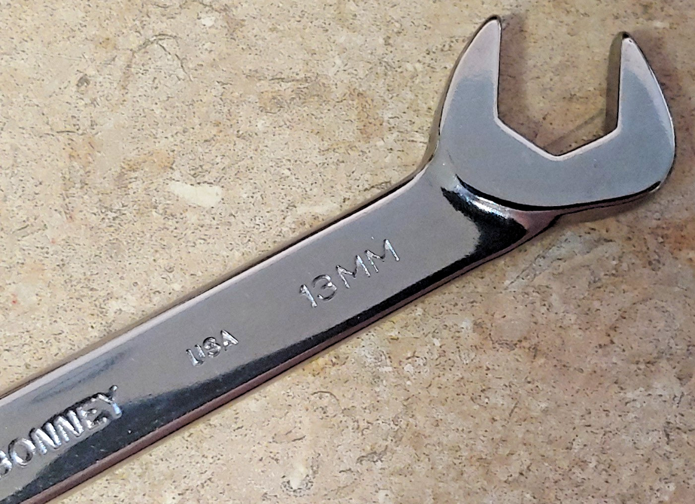 Bonney 13mm Open-end Polished 4-way Angle 15°-60°Wrench (MEA13) Made in USA
