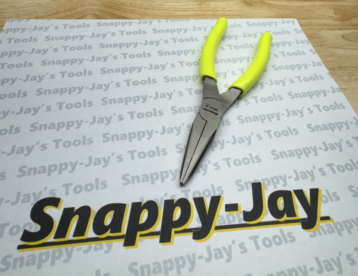 Snap-On Tools USA NEW HI VIZ Soft Grip 6″ Talon Grip Needle Nose Pliers 95ACFHV