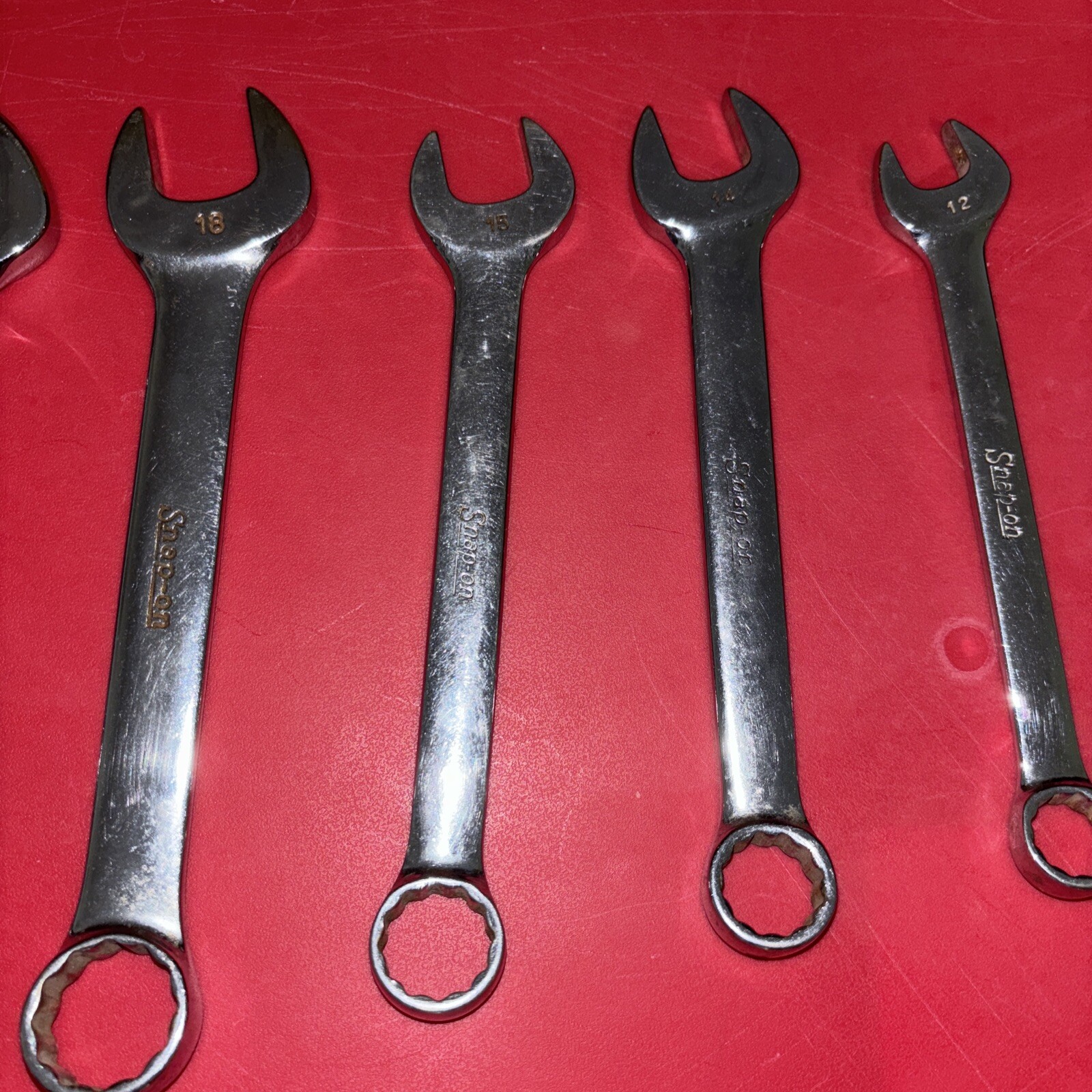 SNAP ON OEXM-SERIES 8-Pc 12-Pt. Metric Flank Drive® Combination Wrench