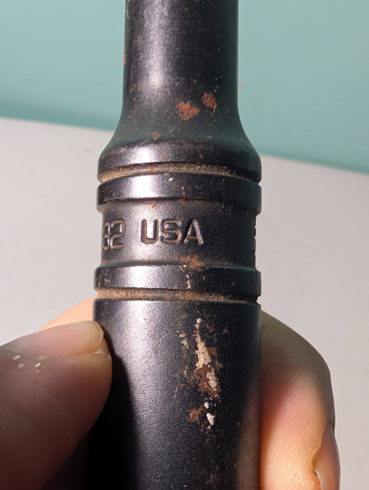 Snap-On GS832 Made In USA 3/8″ Drive Black Oxide 10″ Long Rachet Vintage Works