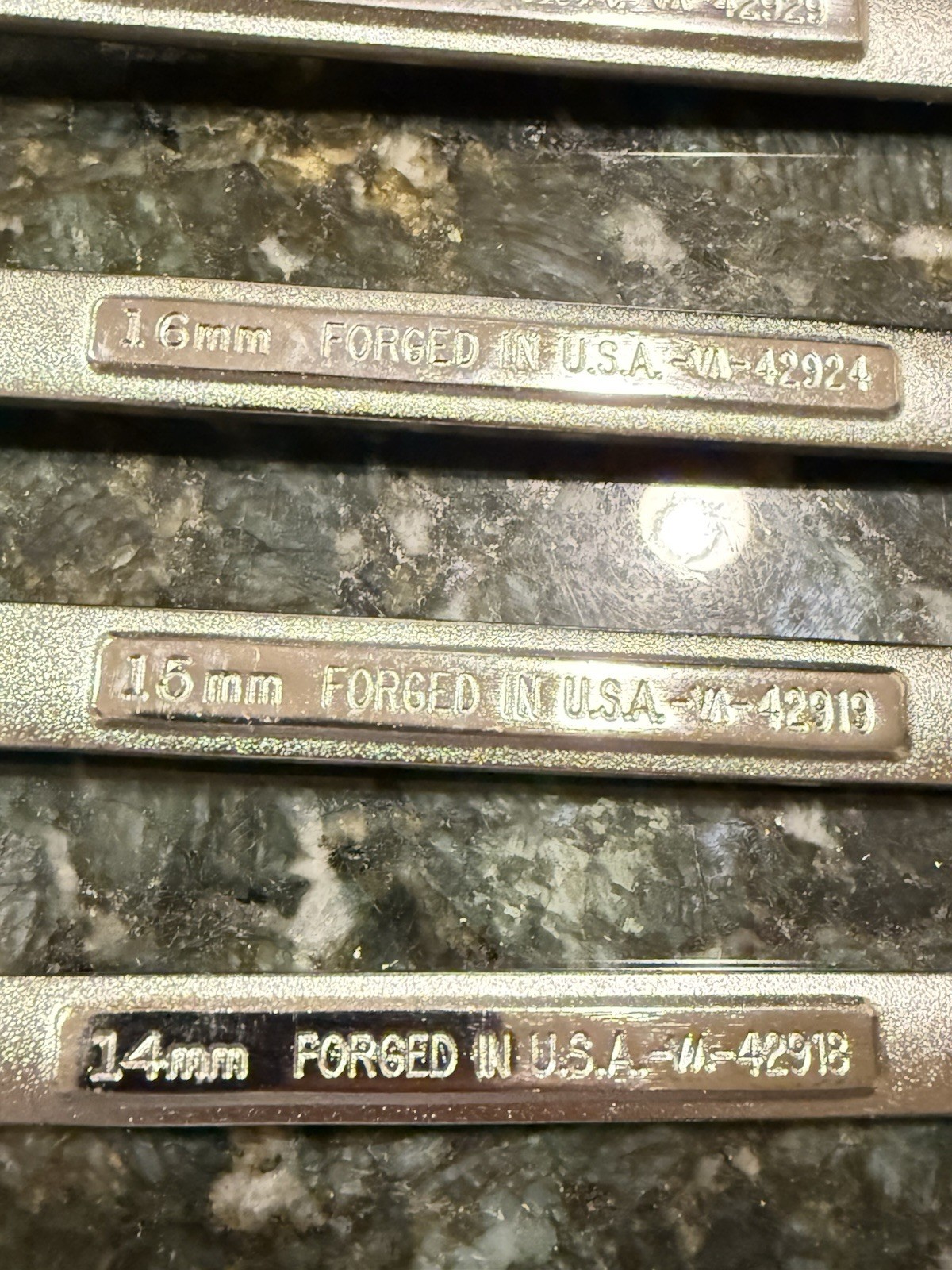 NOS CRAFTSMAN 12pt METRIC Combination Wrench Set 6mm-18 NO Skips (13 pieces) USA