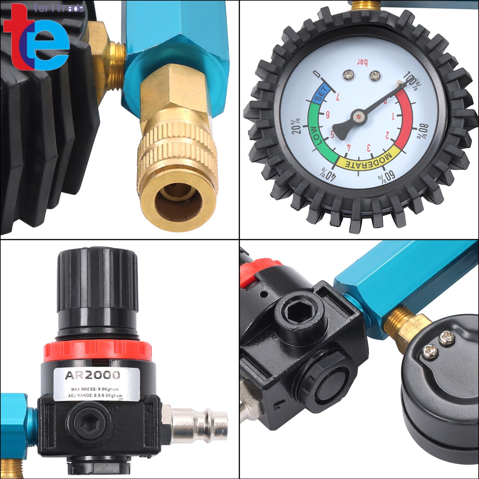 46Pc Diesel Petrol Engine Cylinder Compression Leak Down Tester Leak Diagnostic