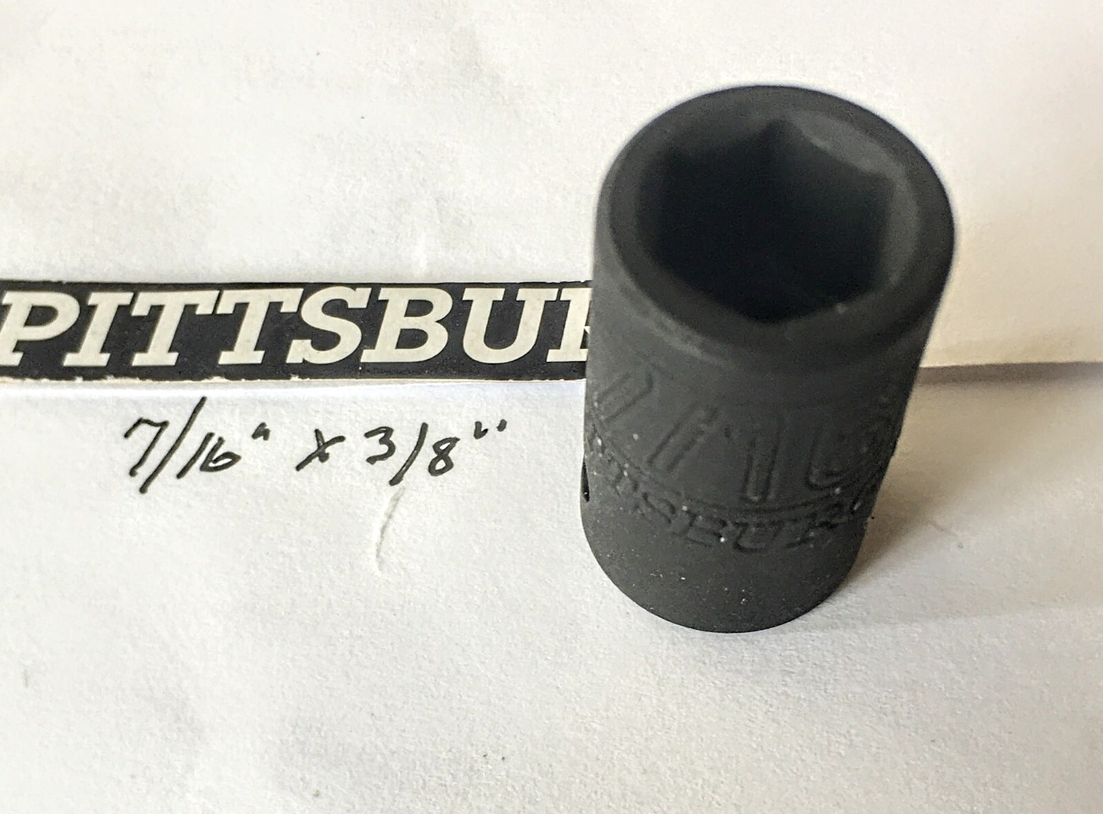 Pittsburgh 7/16″ x 3/8″ Impact Socket 6 Pt Free USA Shipping