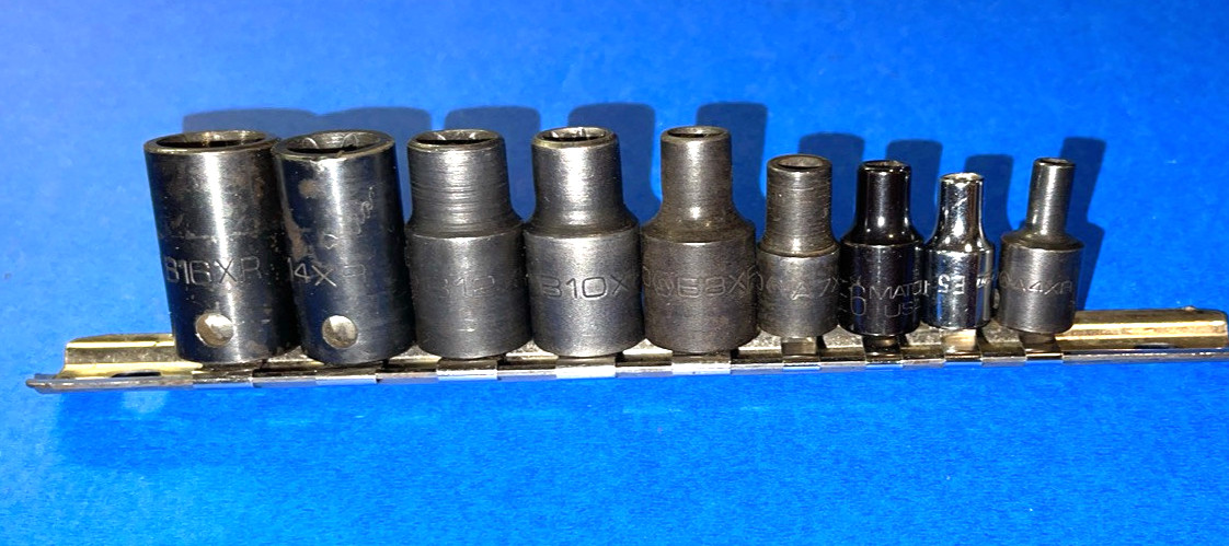 MATCO TOOLS 9 PIECE MULTI DRIVE INSIDE TORX SOCKET DRIVER SET E4-E16