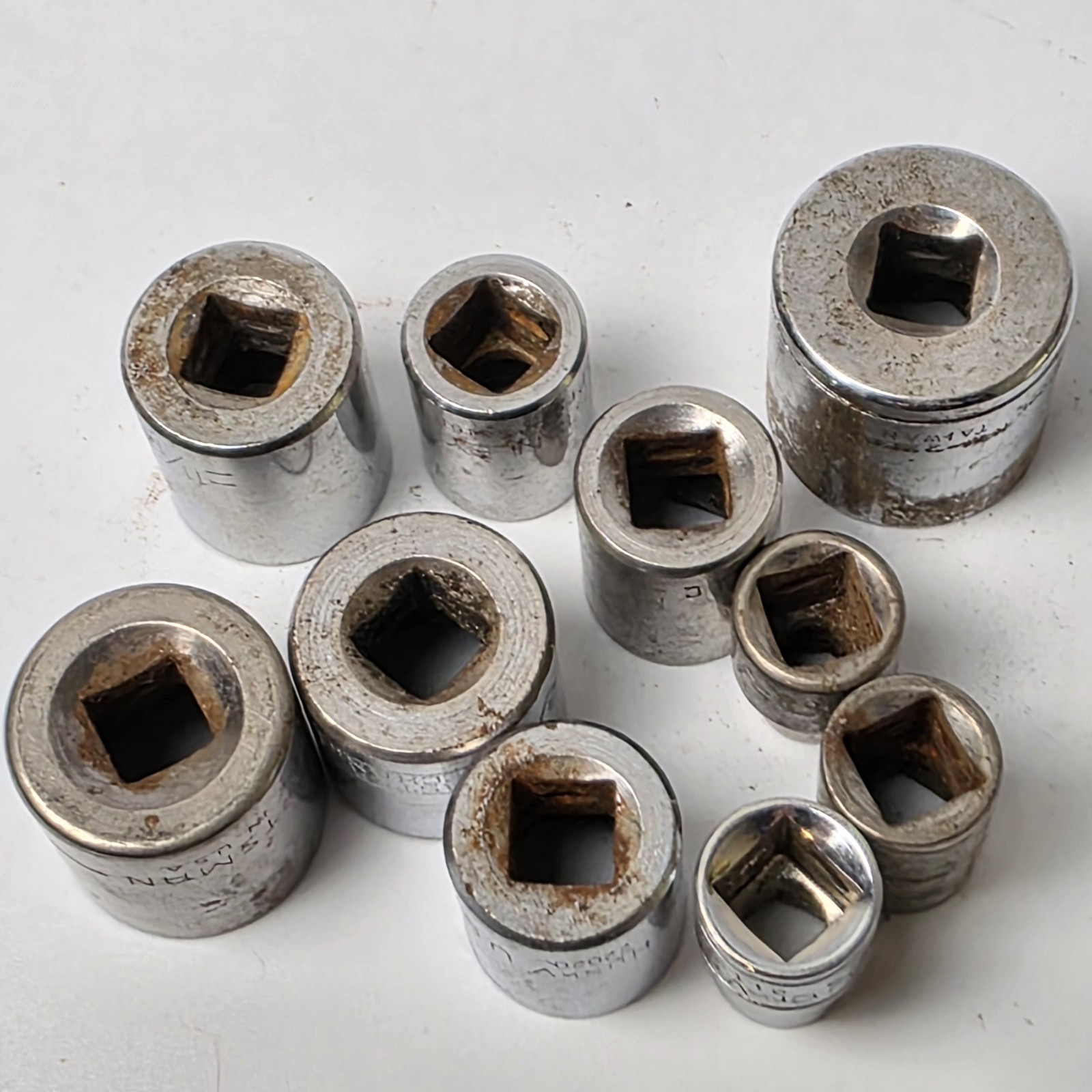 Used Various 3/8″ Shallow 6 Point Sockets **READ DESCRIPTION ** #0682