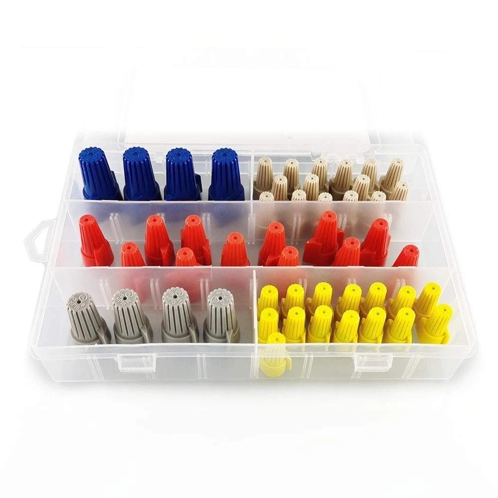 50 Pieces Spiral Terminal Nut Connectors Wire Electrical Connection Set