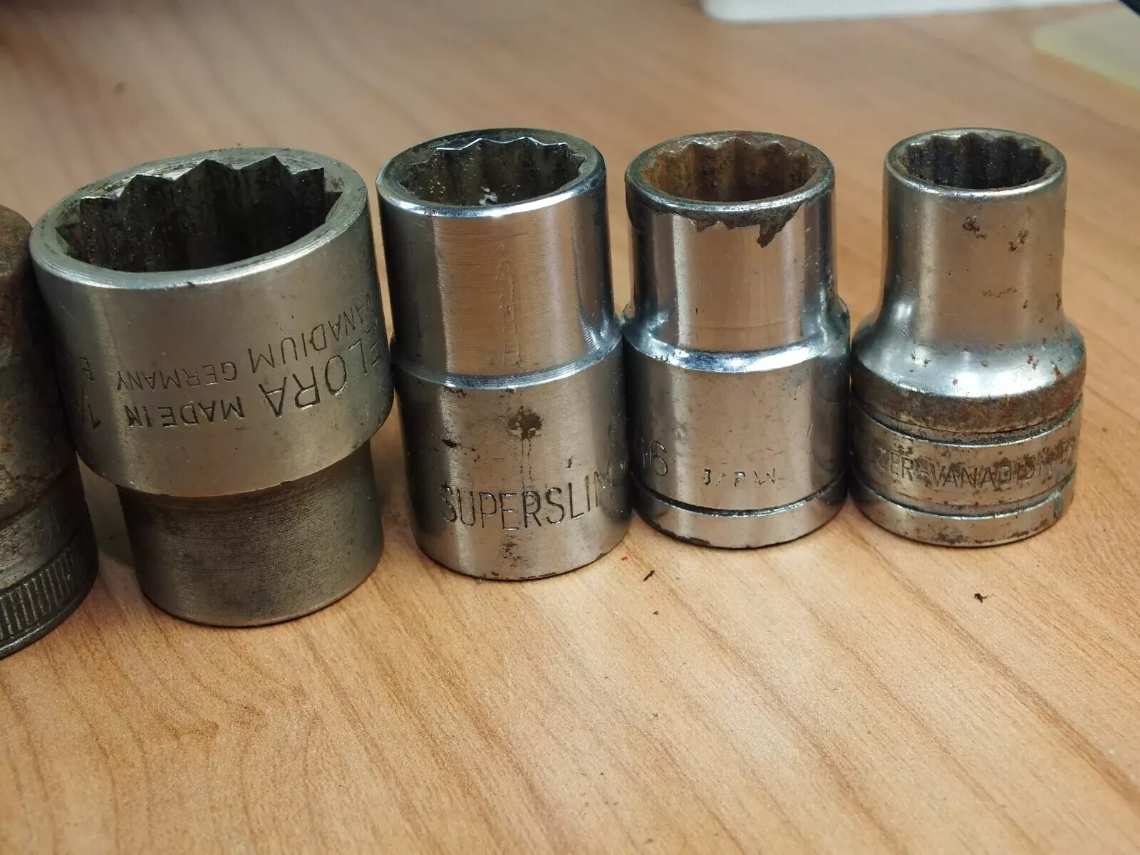 King Dick, Elora, Tipco, Belzer Assorted Socket 1/2″ Imperial NOT China