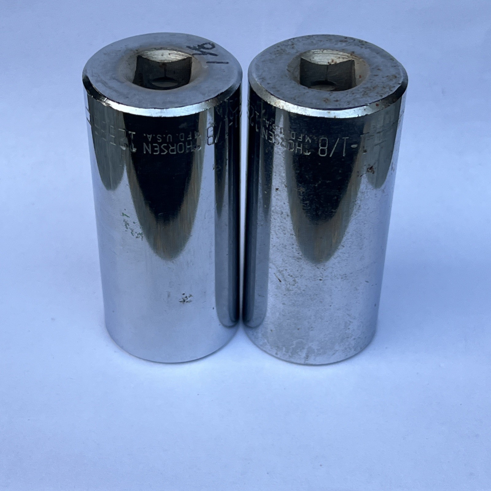 2 VTG Thorsen Extended 1-1/8” – 1/2” Square Drive 6 Point Socket SAE #12536 USA