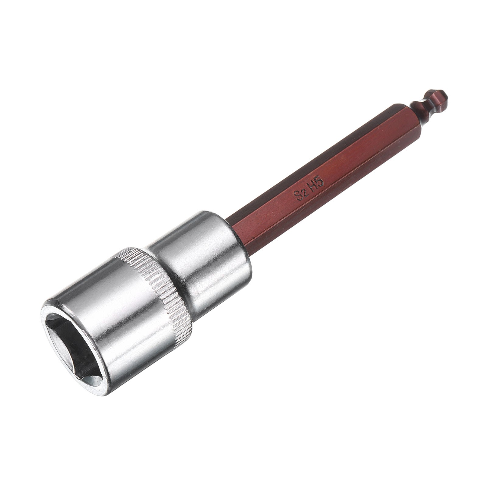 1Pcs 5mm Ball End Hex Bit Socket 1/2″ Square Drive Metric Extension Impact Bit