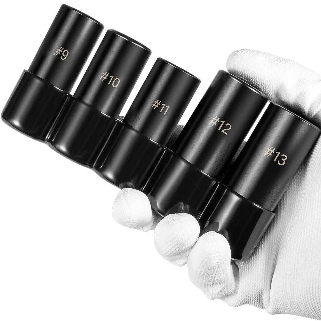 5Pcs Black 71670 Large Tap Socket Set Fits 5/8″, 11/16″, 3/4″, 7/8″ & 1″ Taps
