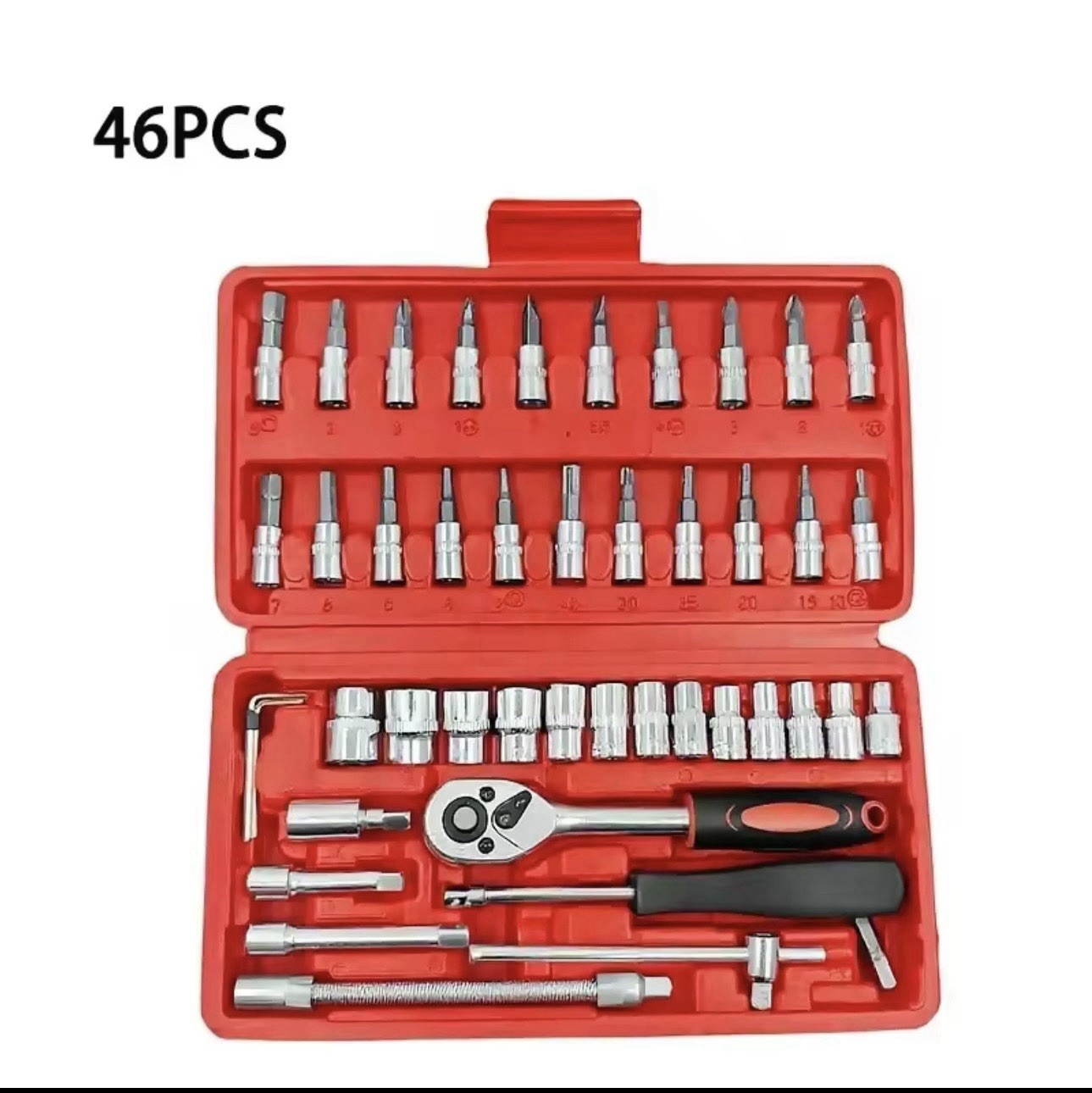 46pcs Socket Set Car Repair Tool Ratchet Spanner Wrench Set Screwdriver Full kit
