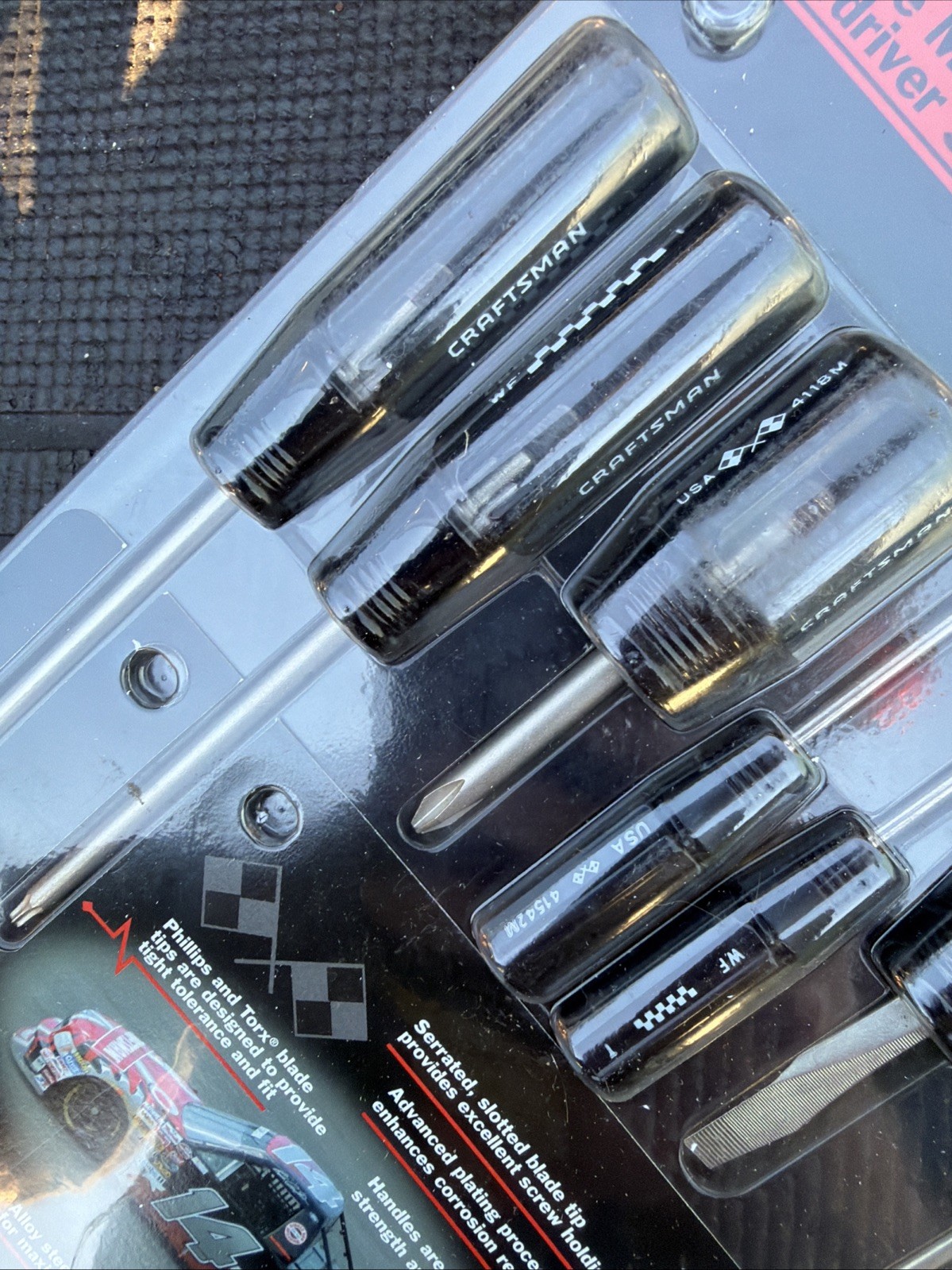 **RARE** Sears Craftsman USA NOS 16pc Motorsports NASCAR Screwdriver Set 41412 5