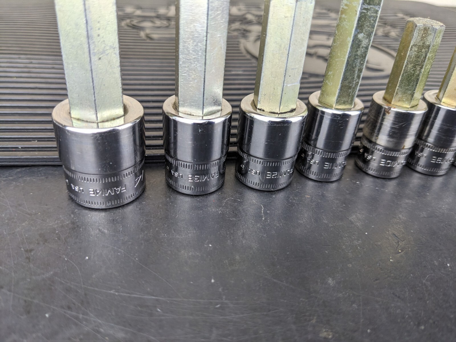 #be215 Snap-On 11pc Metric Hex Allen Socket Set 3/8″ Drive 4mm to 14mm 211EFAMY