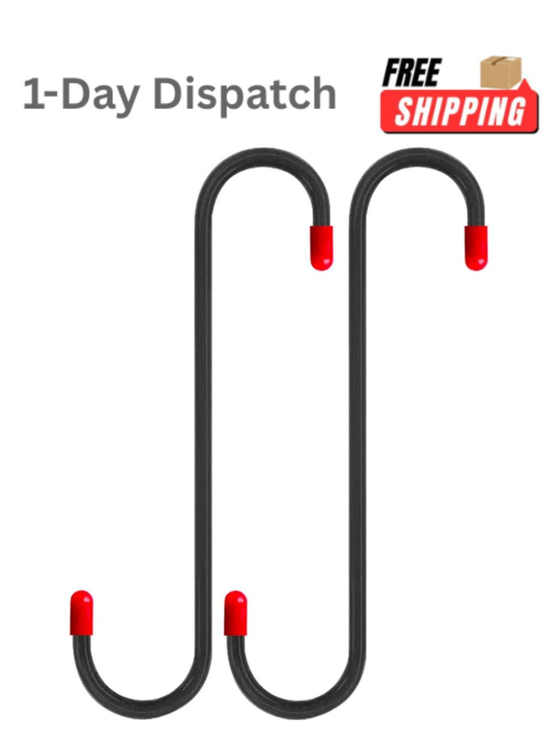 2PCS Brake Caliper Hanger Hooks Steel with Rubber Tips Car Tool Set