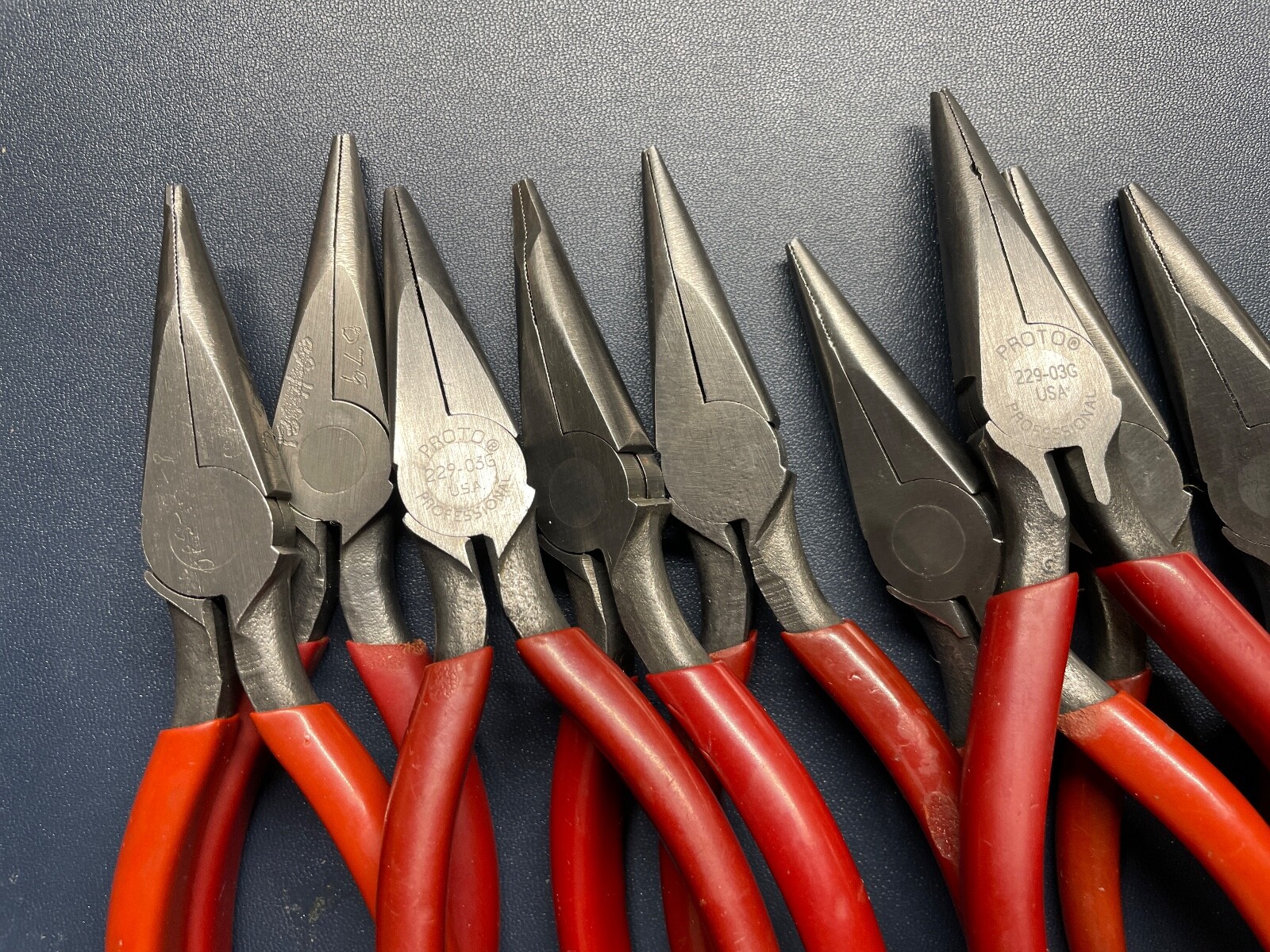 Proto 229-03G Needle Nose Plier 1 1/4 in Max Jaw, 5 5/8 in Overall Lg, USA MADE