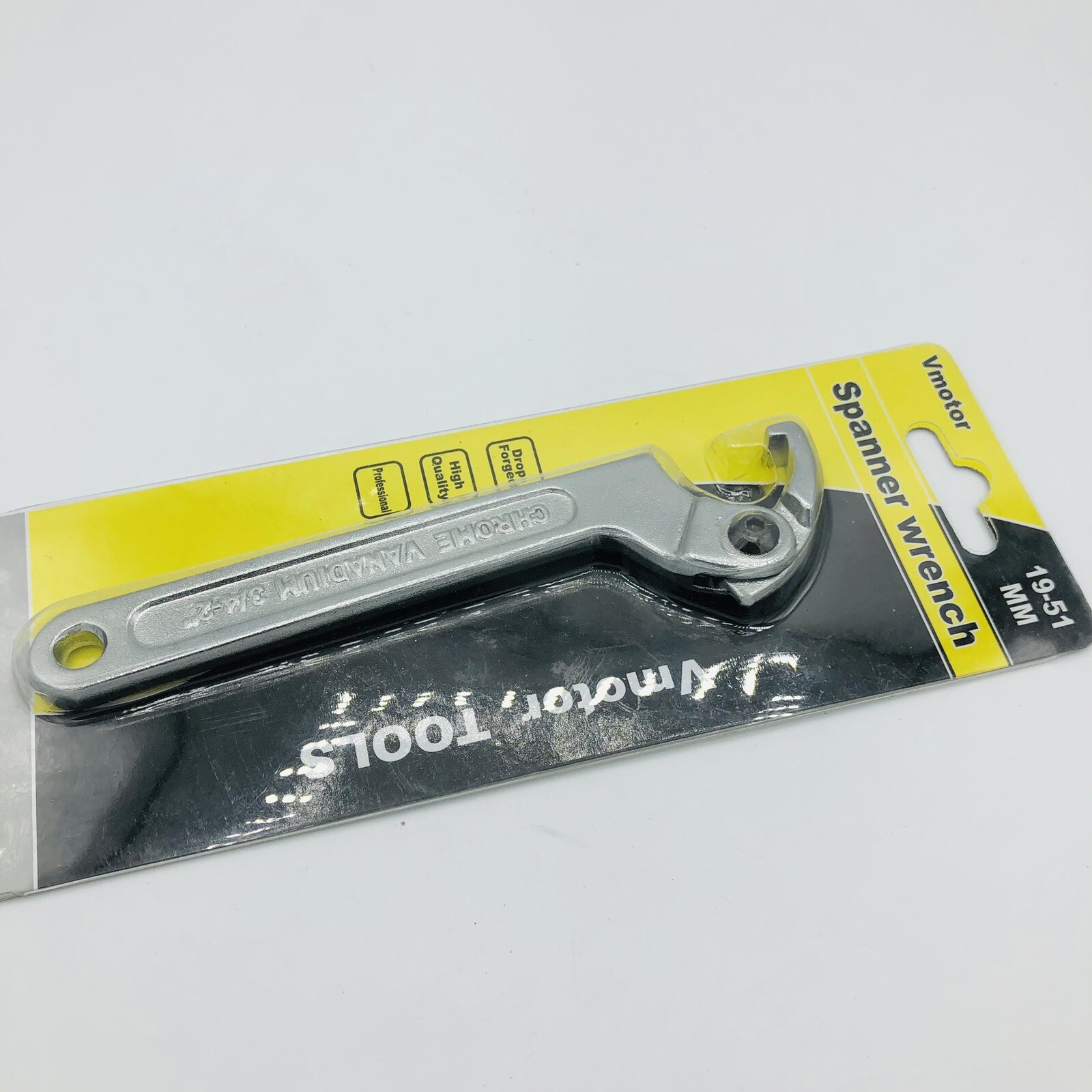 Adjustable Hook Wrench 19–51mm C Round Spanner Tool Slotted Retaining Universal