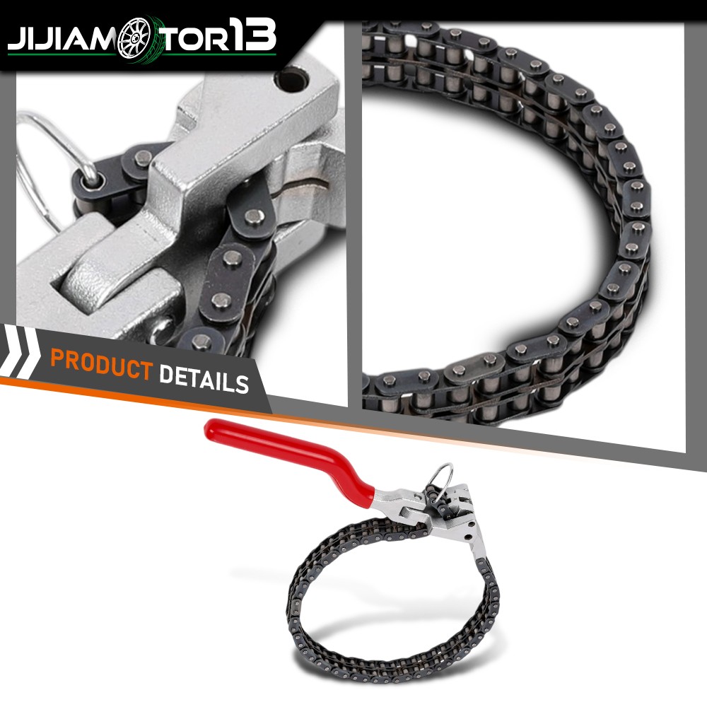 Heavy-Duty Ratcheting Chain Wrench Oil Filter Change Pipe Fittings 60-160mm