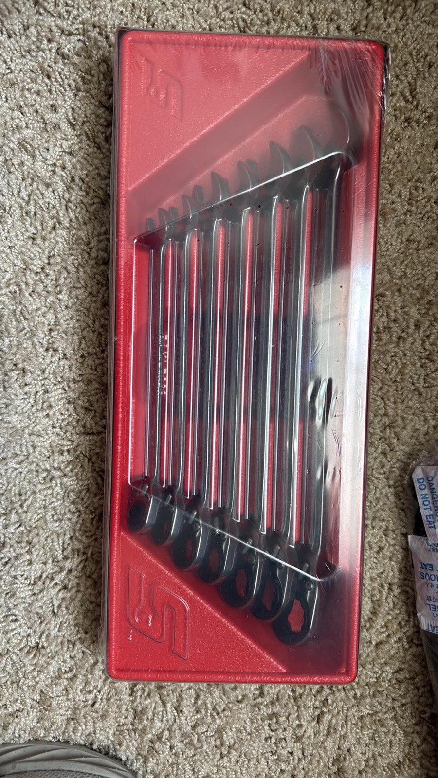 SNAP ON SOXRR707A 7pc 3/8″ 3/4″ 12pt Ratcheting Combination Wrench Set