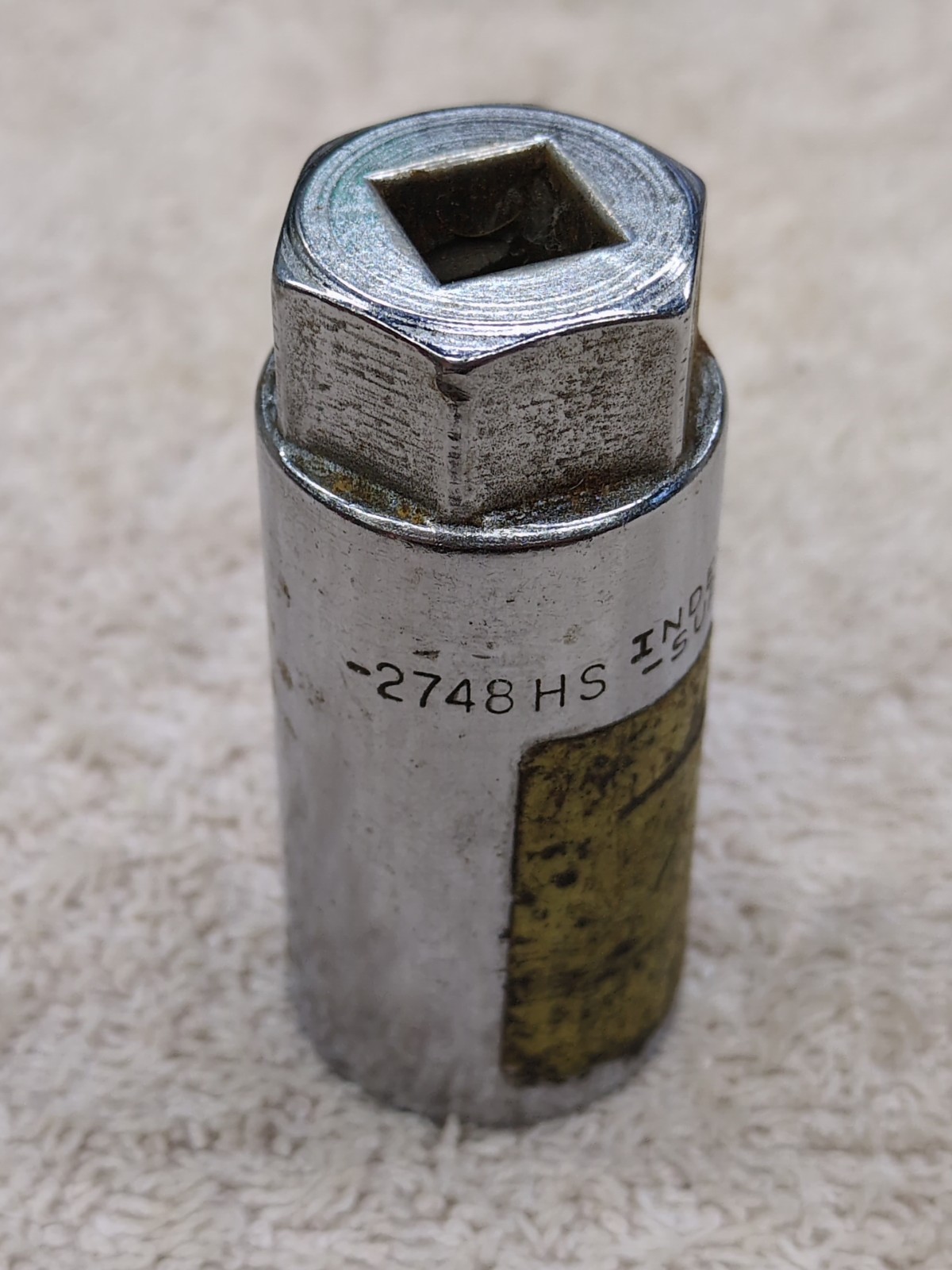 Indestro Super 2748HS 13/16″ 6pt. Spark Plug Socket 7/8 Hex – 3/8 Drive