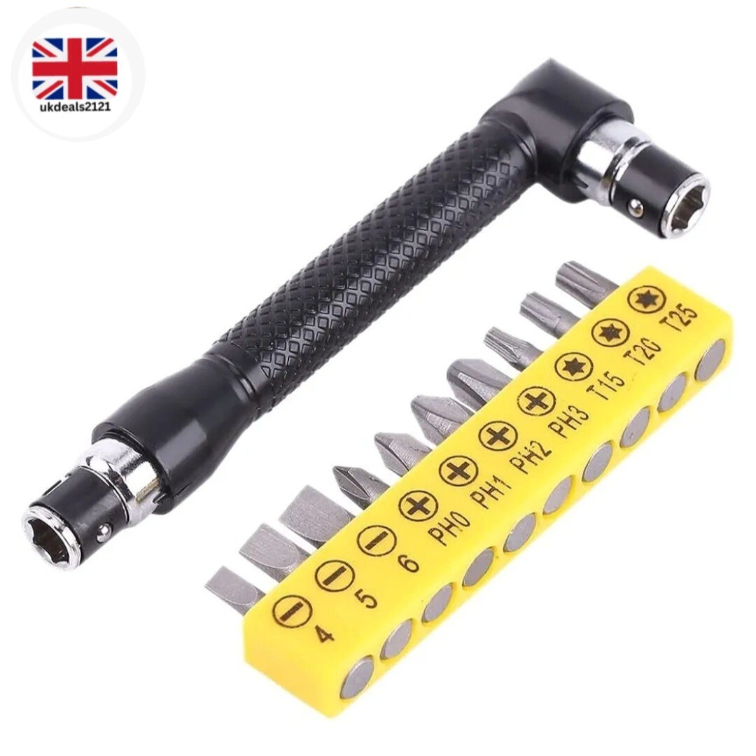 10pc L Type Screwdriver Bits Torx Hex Phillips Flat Head Key Set DIY Tool Set
