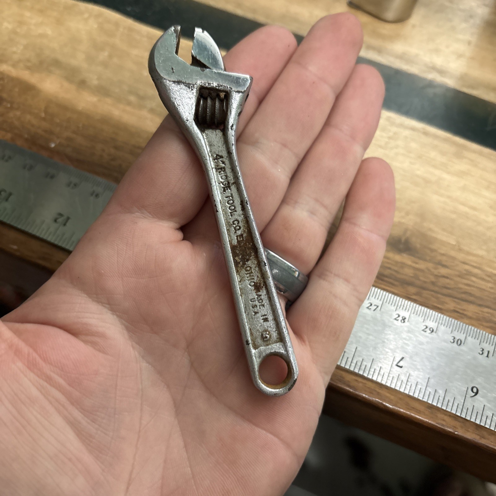 Ridgid 4″ Adjustable Wrench Model 704 Made in USA
