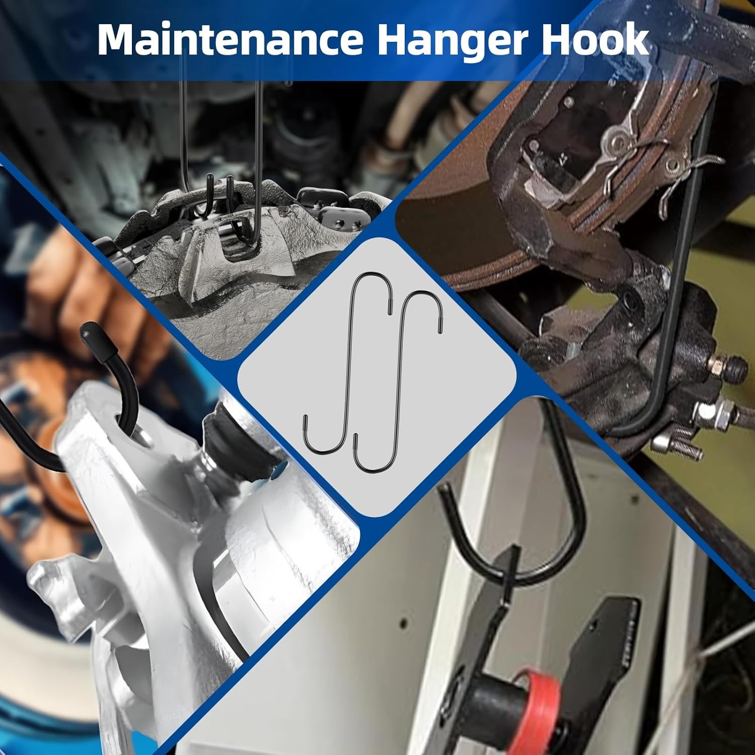 360°Adjustable Brake Caliper Compression Tool with 2PCS Brake Caliper Hanger