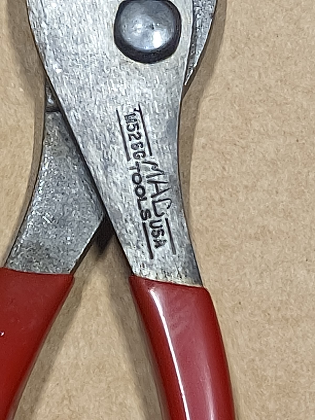 Lot of 3 MAC Tools USA Pliers Needle Nose Side Cutters M317G M436G M526G