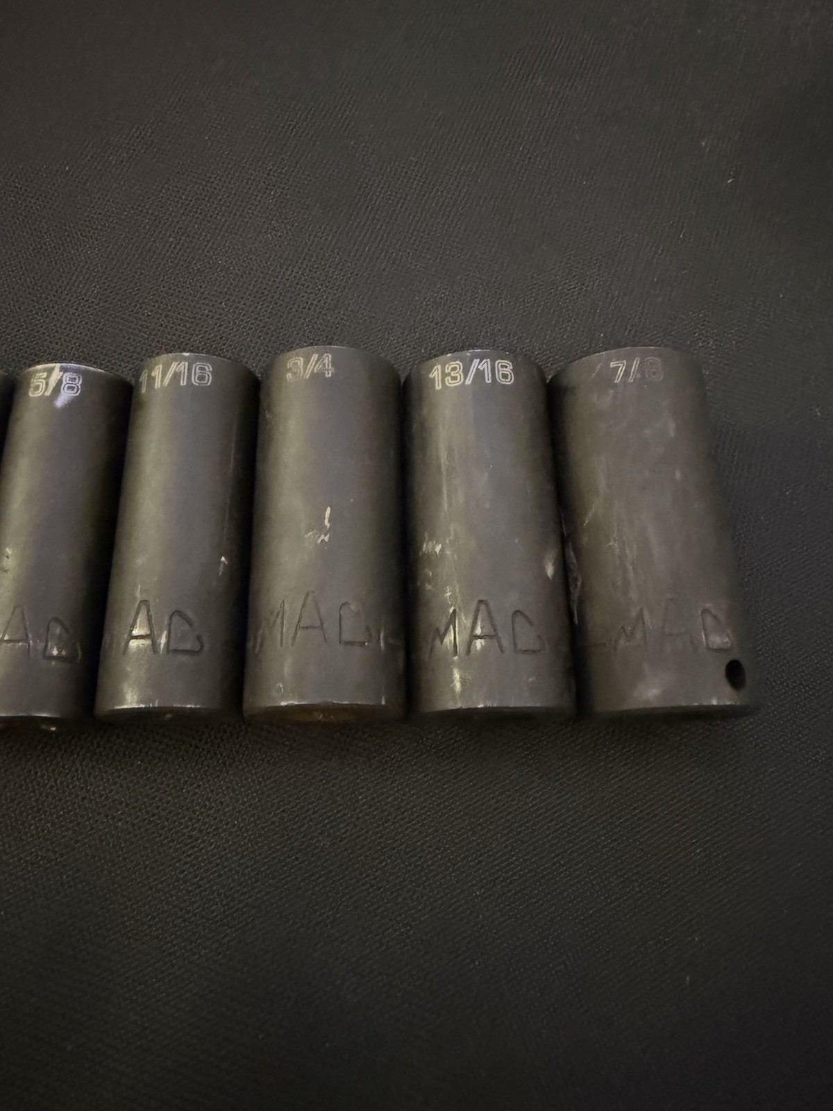 Mac Tools 8 Piece 3/8” Deep Impact Socket Set Non Slip – XDP PT – 5/16 – 7/8