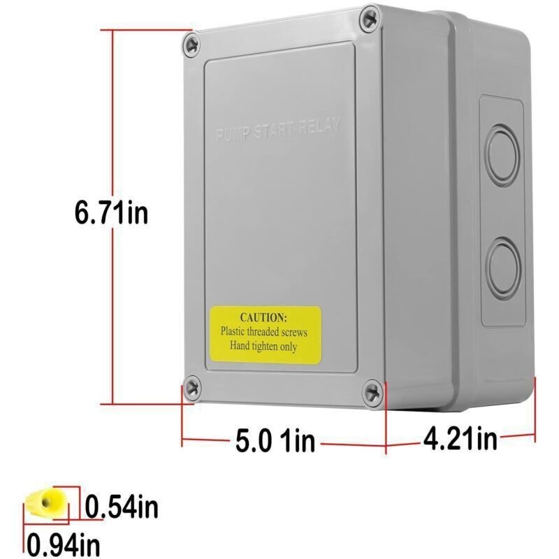 1522 Pump Start Relay for Irrigation Systems with Housing 3HP/110V/220V 24V Coil