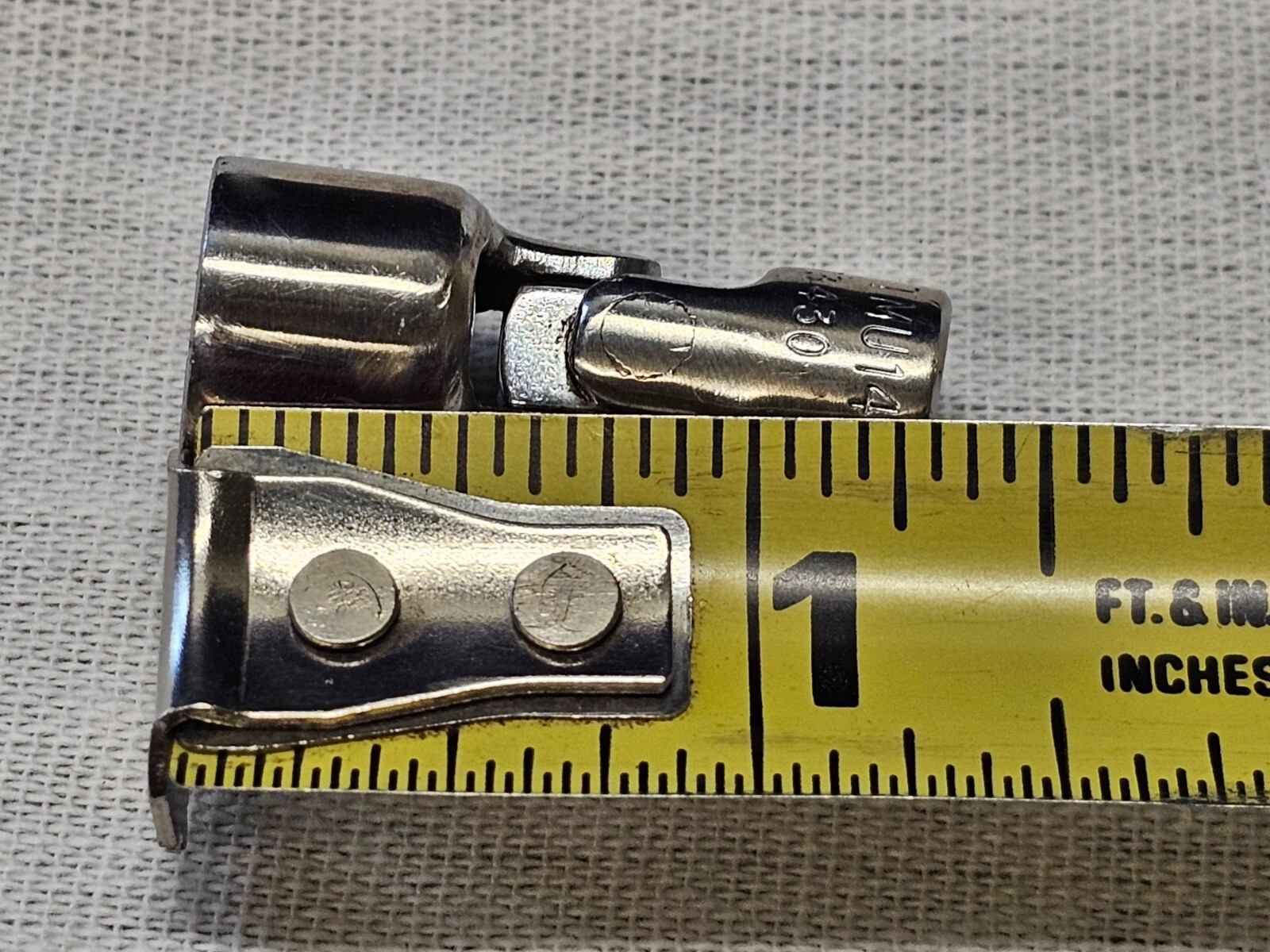 Snap-on 7/16″ Standard Swivel Socket Sae 12 Point 1/4″ Drive TMU141 USA