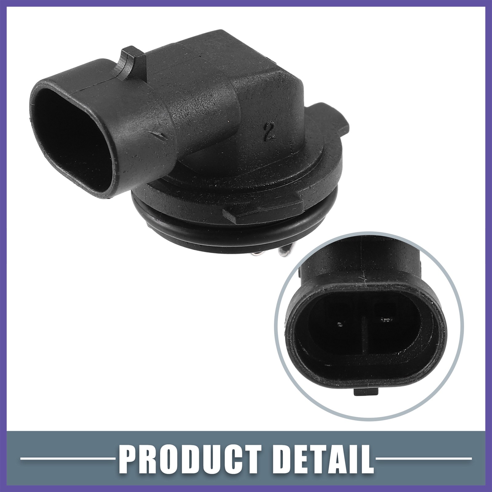 Fog Light Bulb Holder Socket 1445 H1 Fits For Automotive Vehicle Plastic Black