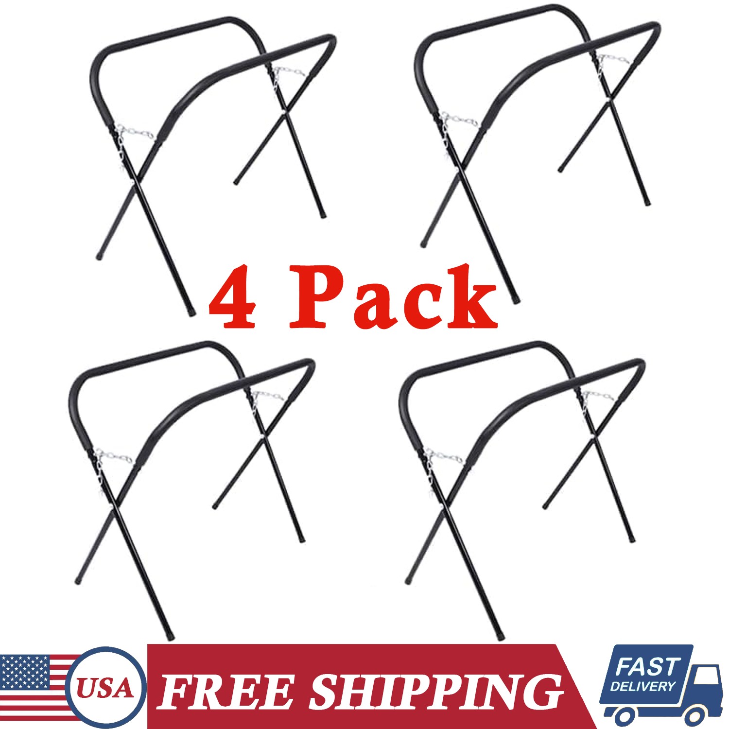 4 Pack Portable Workbench Folding Work Stand Automotive Fender Stand Work Table