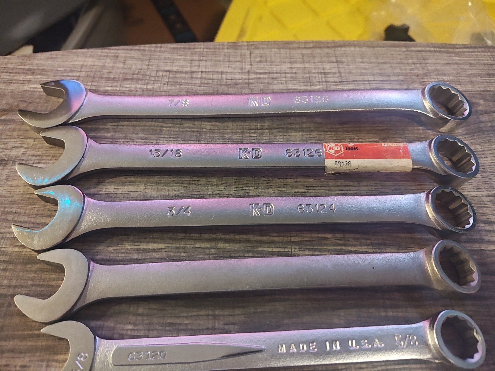 K-D Tools 11pc Combination Wrench Set 1/4″-7/8″new Old Stock Made In USA Read