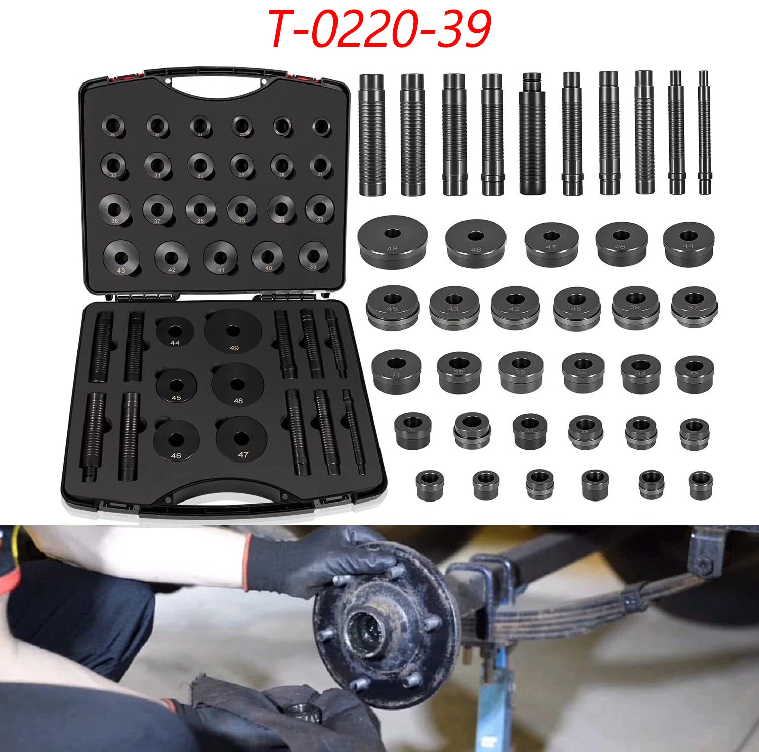T-0220-39 Master Bushing Driver Set Installer Remover Tool for Chrysler GM Ford