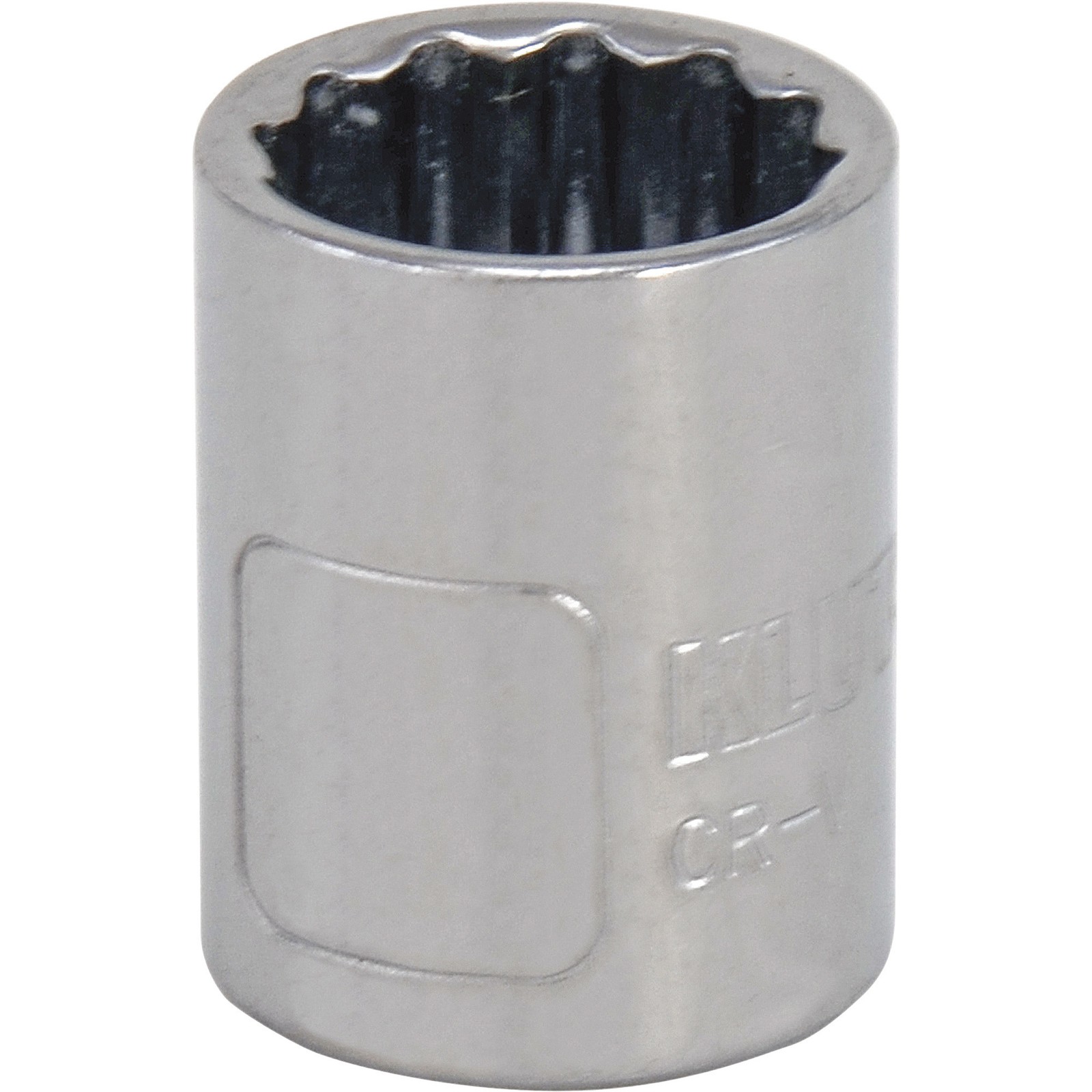 Klutch 3/8in.-Drive Socket, 12-Pt., SAE, 5/8in., Chrome Vanadium Steel