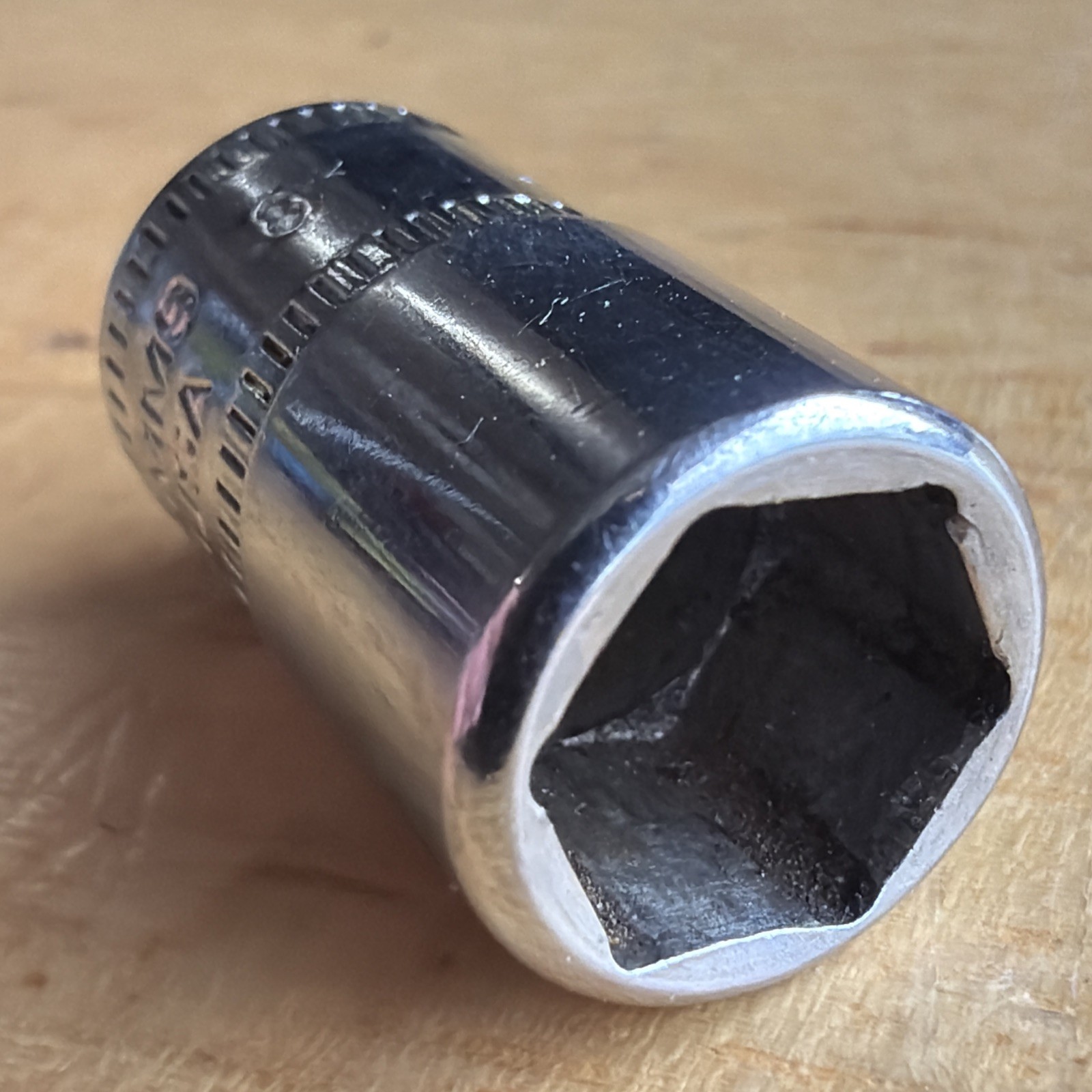 Snap On Tools 9mm Shallow Socket 1/4″ Drive 6 Point TMM9 Made in USA