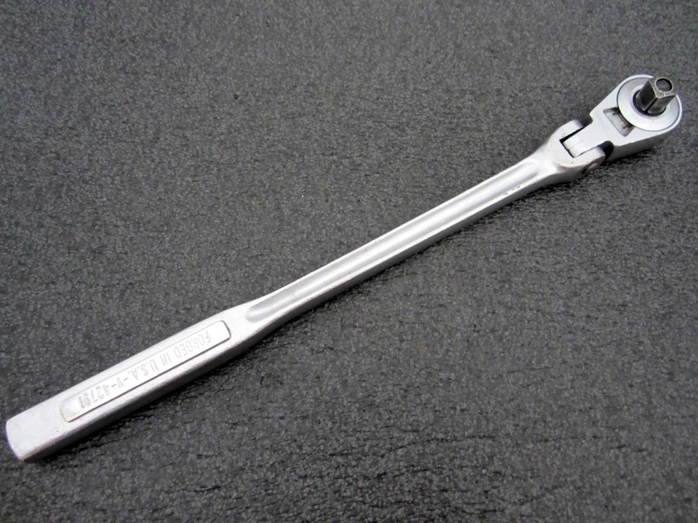 Vintage Craftsman 3/8″ Drive Flex Head Ratchet 42791 Oil Port -V- Made in USA