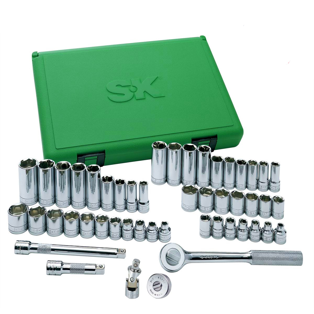 SKT 94549 SAE & Metric Master Socket Set 3/8� Drive 6 Point Standard & Deep