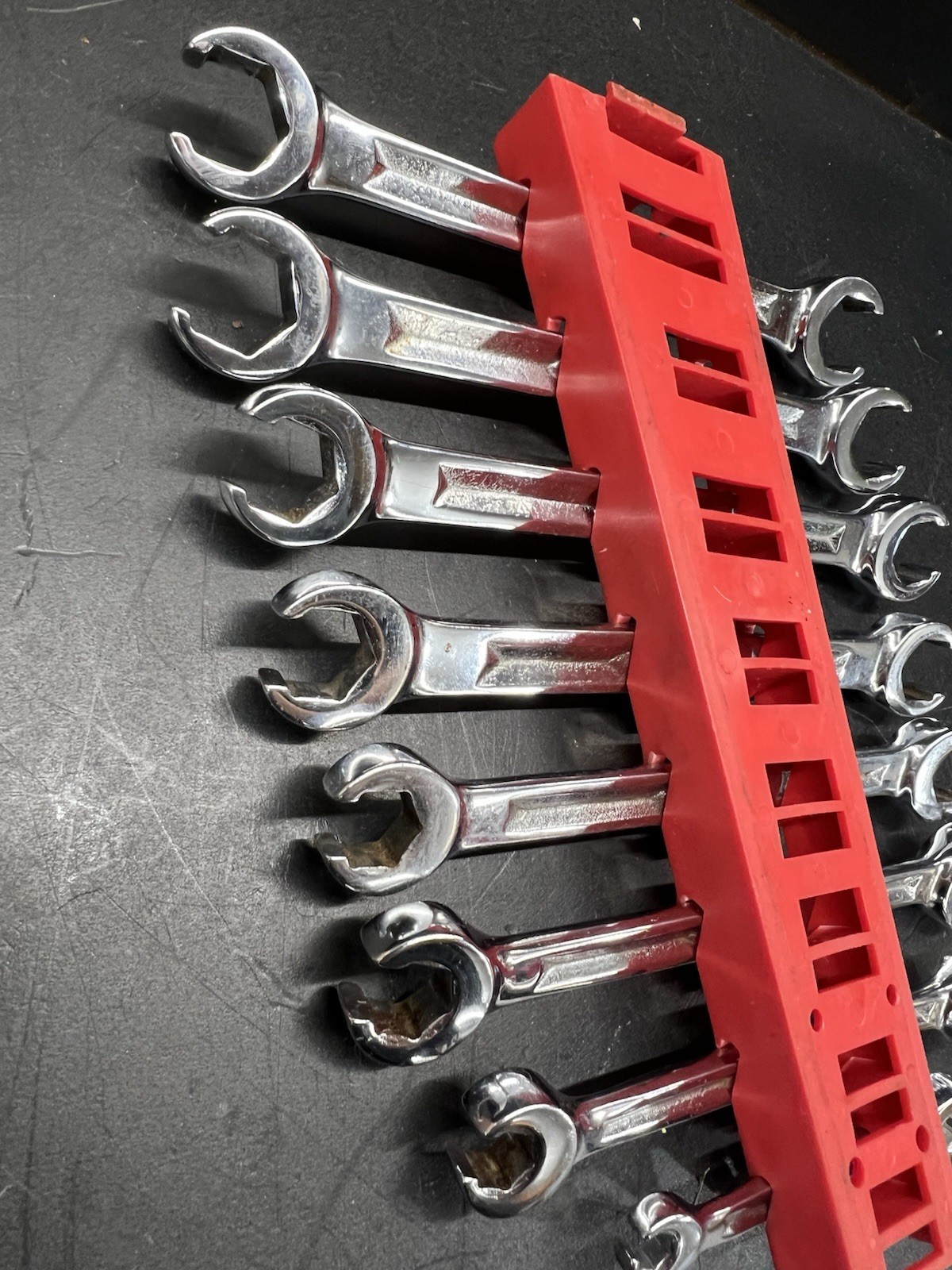 SNAP-ON 8 STD & METRIC DOUBLE END FLARE NUT WRENCH SET RXM SERIES