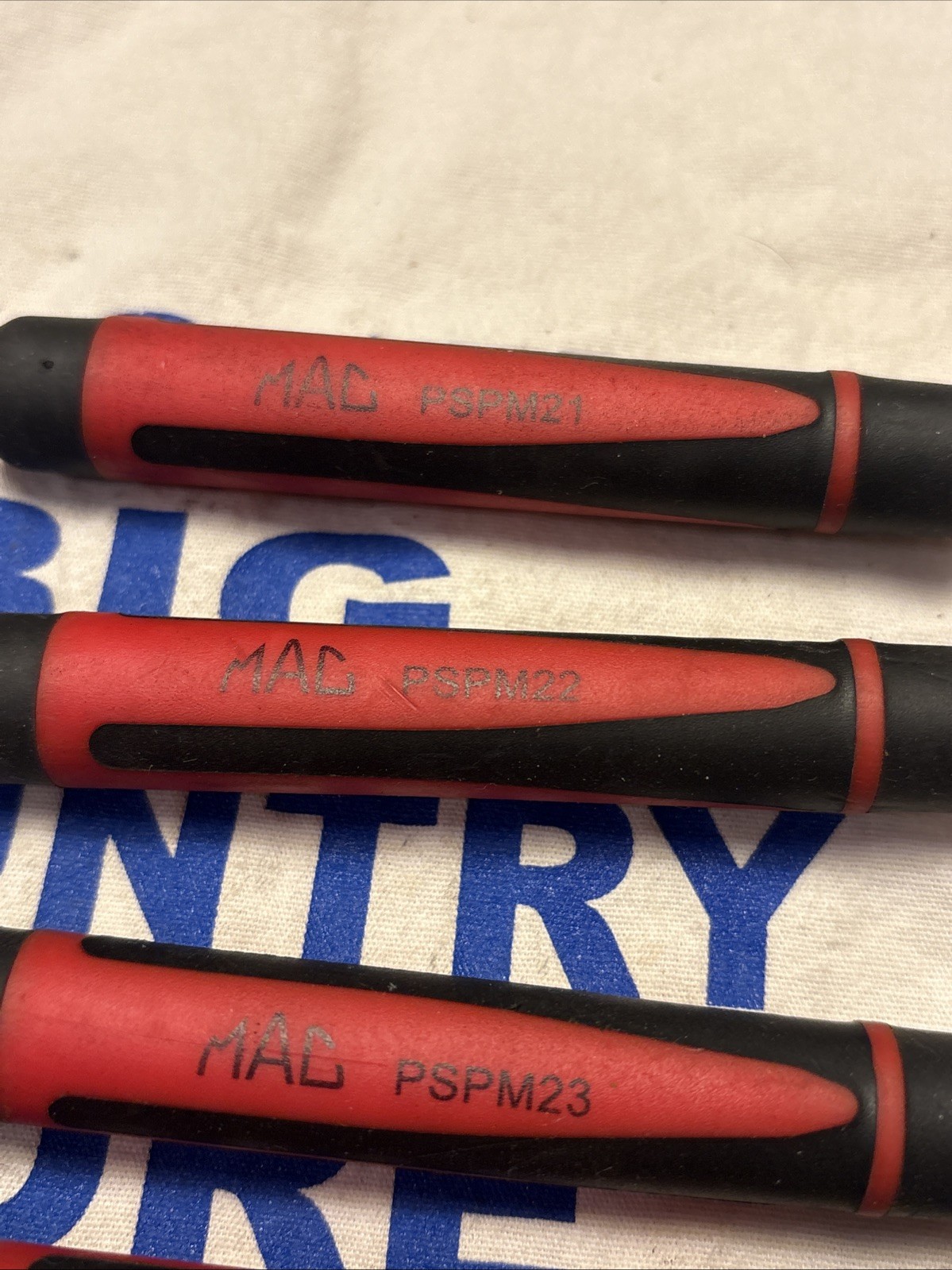 Mac Tools 4pc Comfort Grip Handle Pick Set Red/Black