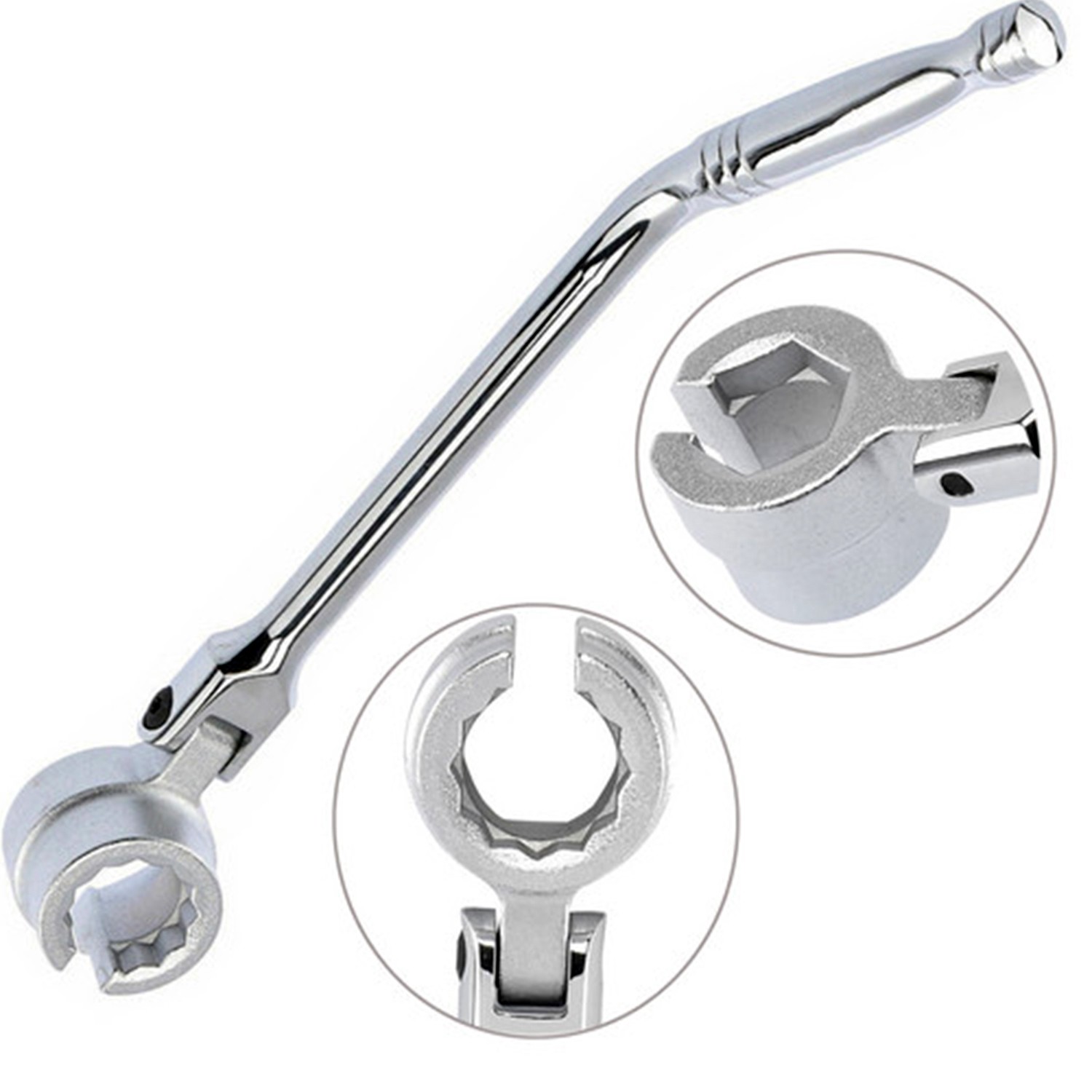 7/8» 22mm O2 Oxygen Sensor Repair Tool Wrench Remover Flexible Dual Head 6-12pt