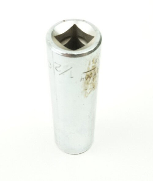Craftsman -EE- 1/2″ 12 Point Deep Chrome Socket 3/8″ Drive 43312 USA
