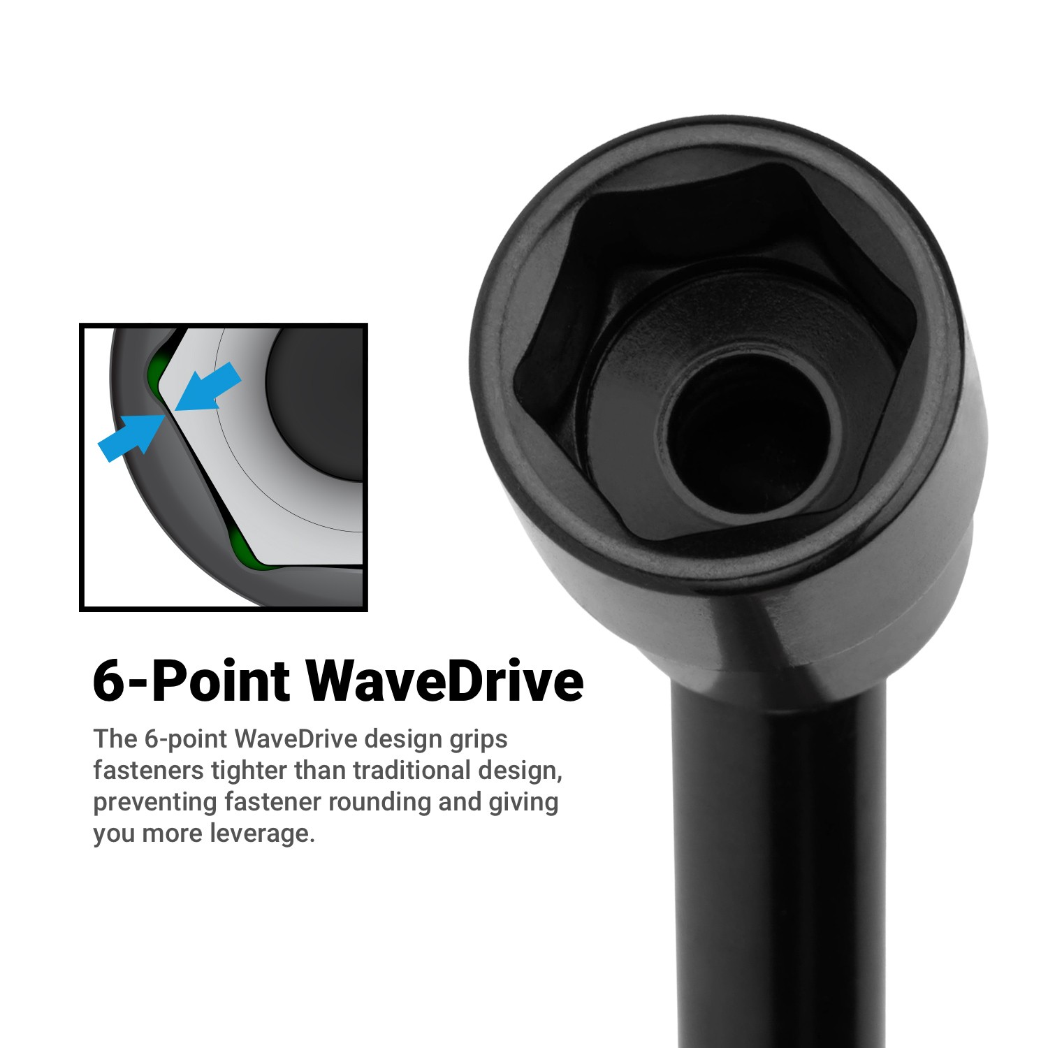 Capri Tools 3/8 in. Drive Pinless Universal Long Extension Impact Socket Set, MM